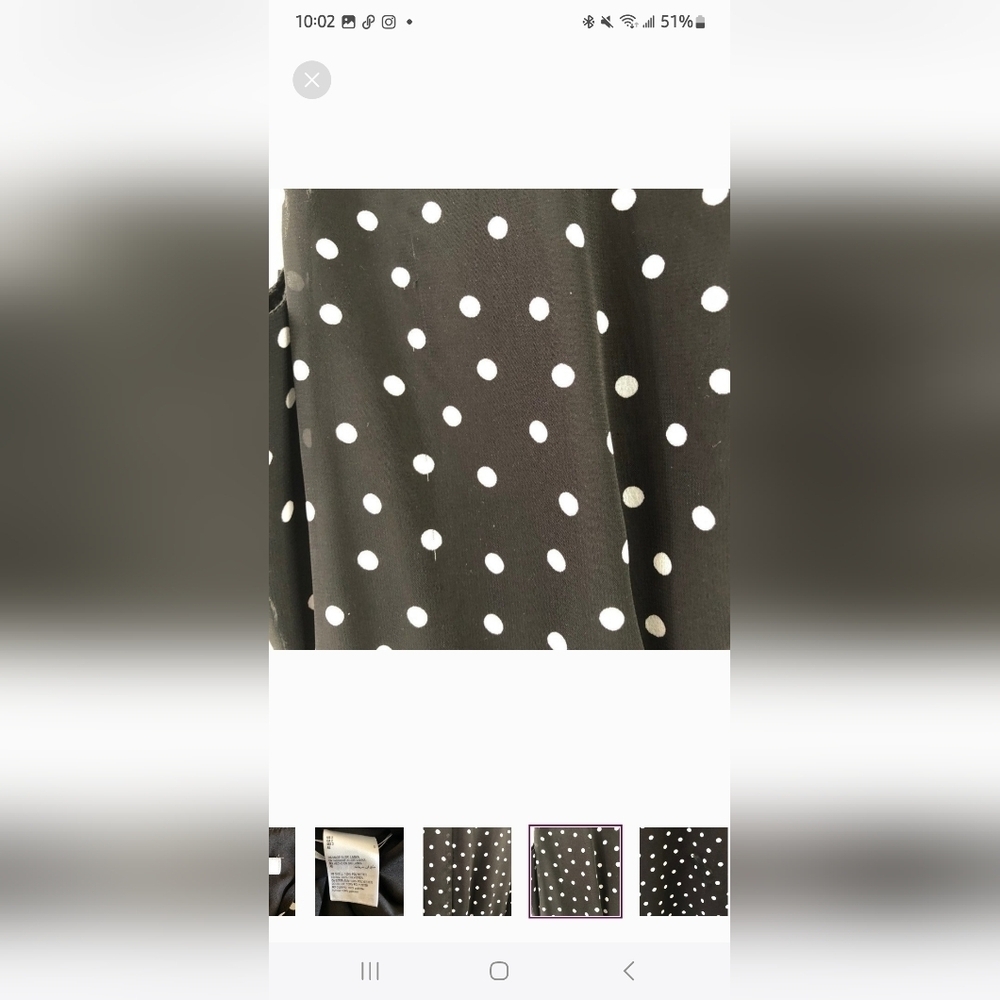 NWT Bar III Assymetrical Black Polka Dot Wrap Dress - Picture 3 of 13
